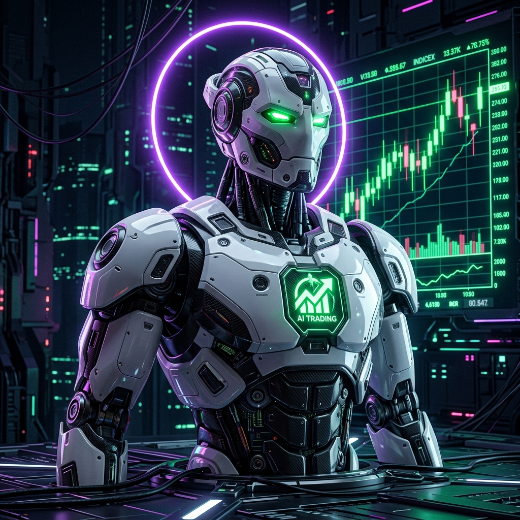 TradeBot AI Cybernetic Robot